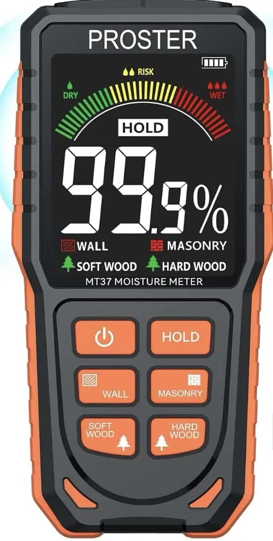 Moisture meter used during a home inspection